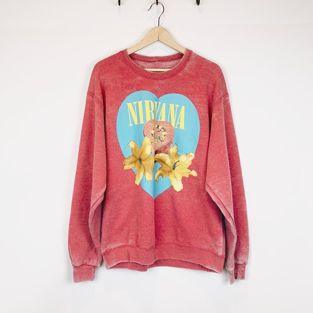 Nirvana Burnout Band Crew Pullover